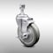 Service Caster 5 Inch SS Gray Polyurethane Swivel 12mm Threaded Stem Caster with Brake SCC SCC-SSTS20S514-PPUB-TLB-M1215 - alternate 2